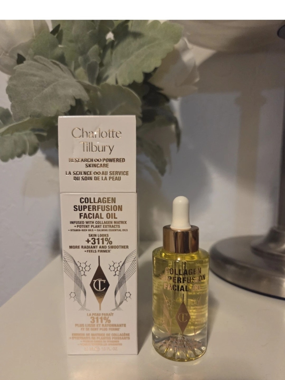 Charlotte Tilbury Collagen Superfusion Facial Oil - Gold & Yellow Bottle